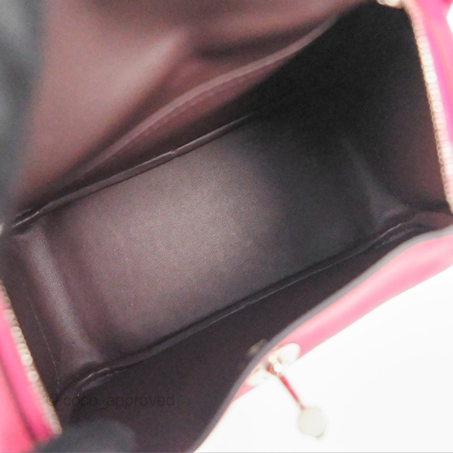 Hermès Mini Lindy 20 Framboise / Rouge Sellier Swift Palladium Hardware
