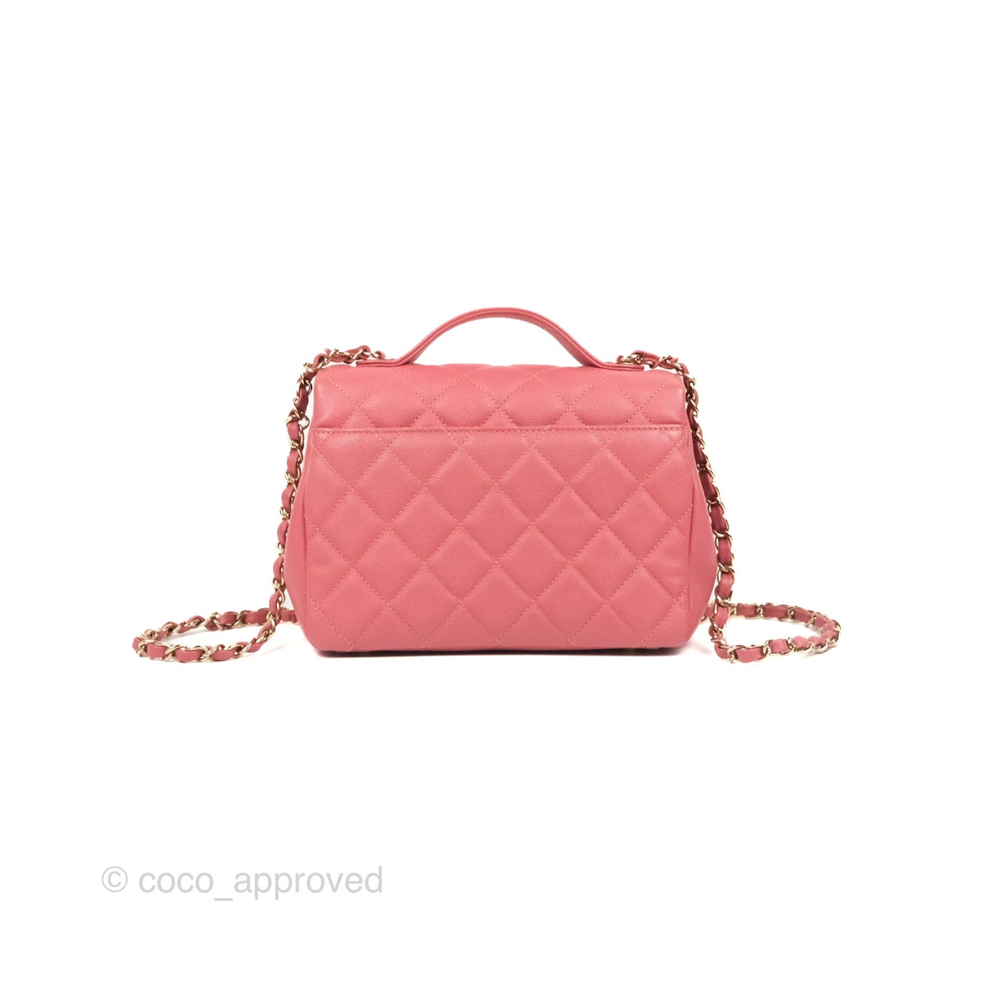 Chanel Quilted Medium Business Affinity Flap Pink Caviar Gold Hardware
