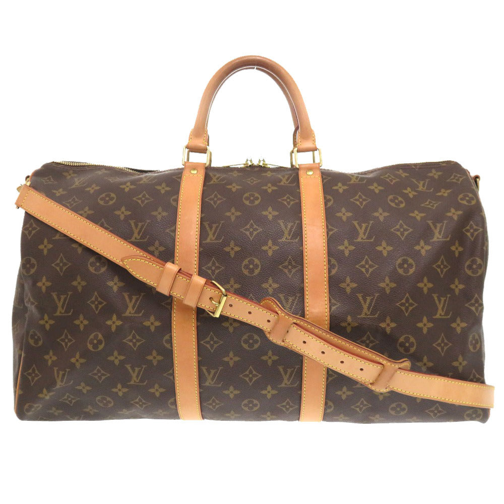 LOUIS VUITTON Boston Duffel bag M41416 Monogram canvas Brown Monogram Keepall bandouliere50 mens