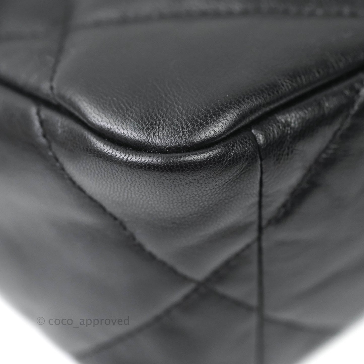 Chanel 19 Small Black Goatskin Mixed Hardware Goatskin