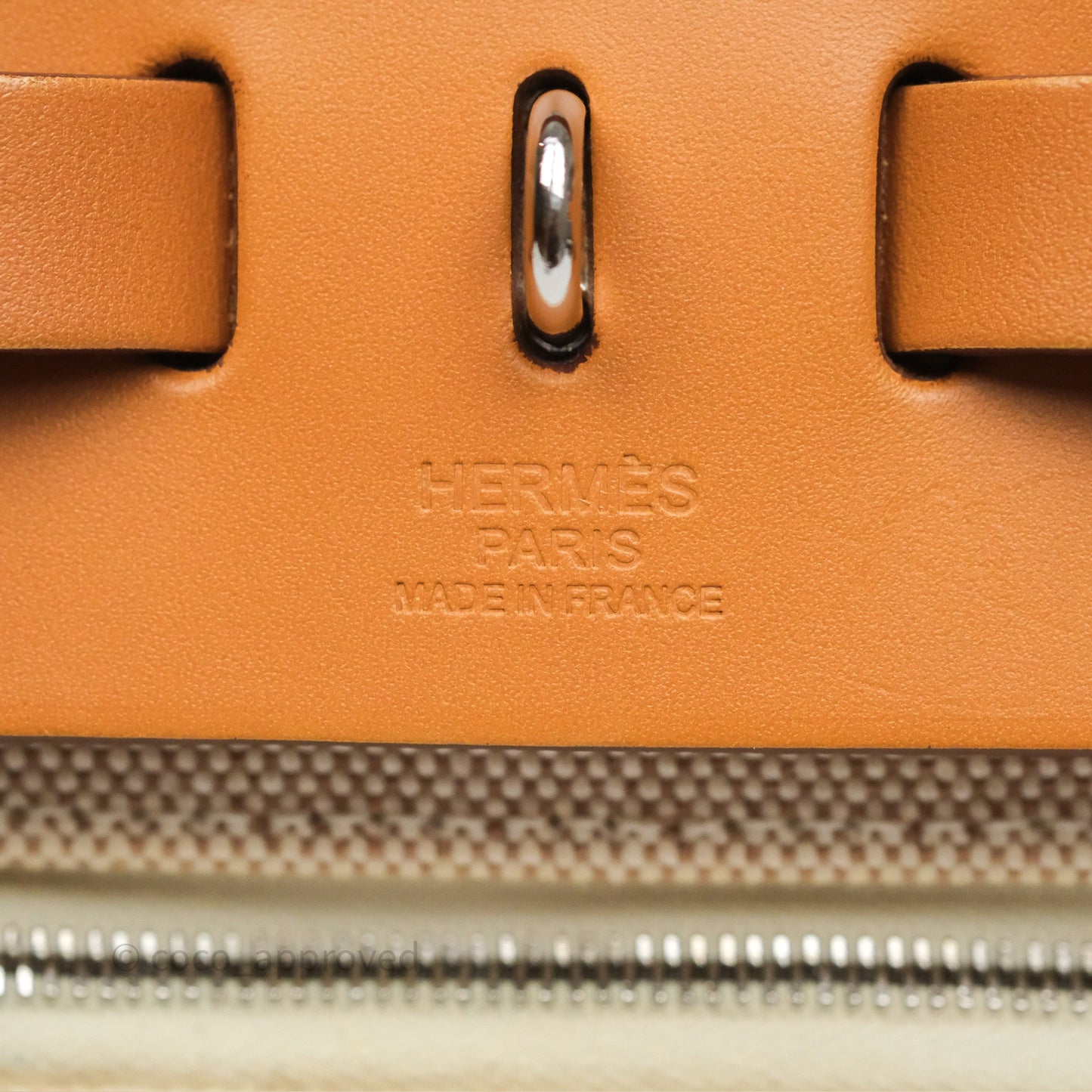 Hermès Herbag Zip 31 Ecru/Beige/Natural Canvas Palladium Hardware