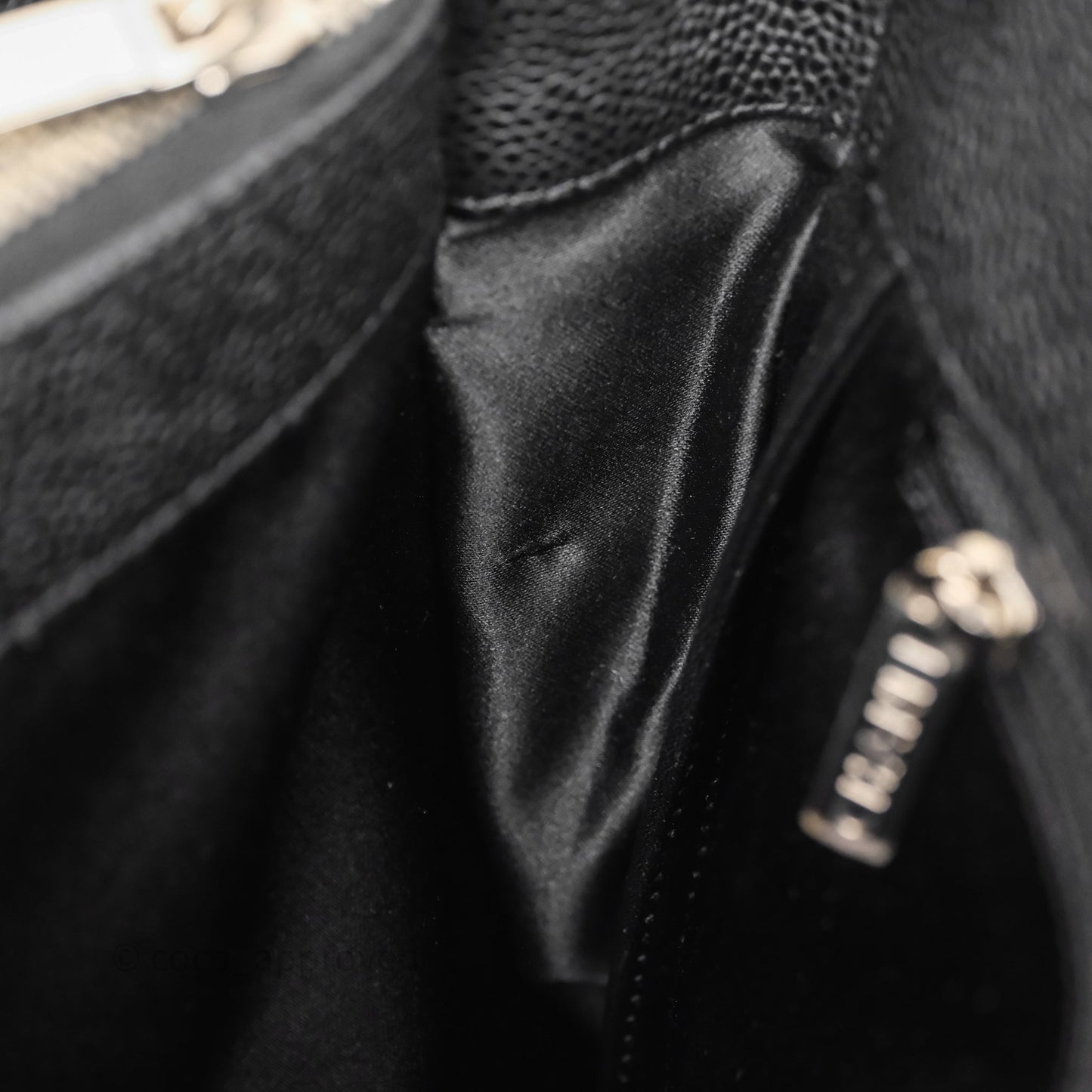 Chanel GST Black Caviar Silver Hardware
