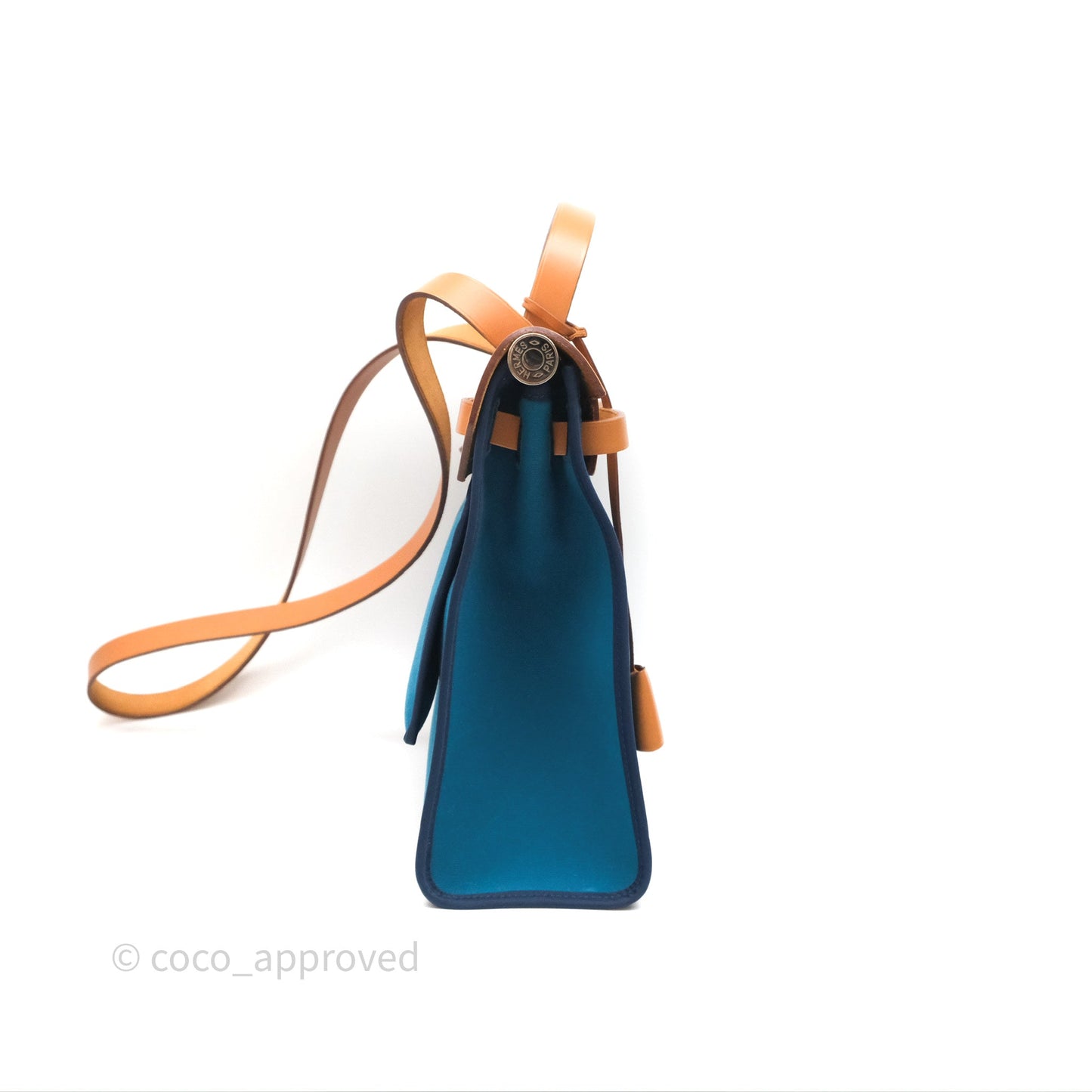 Hermès Herbag Zip 31 Vache Hunter Bleu Izmir 7W/ Bleu de Malte 7L Palladium Hardware