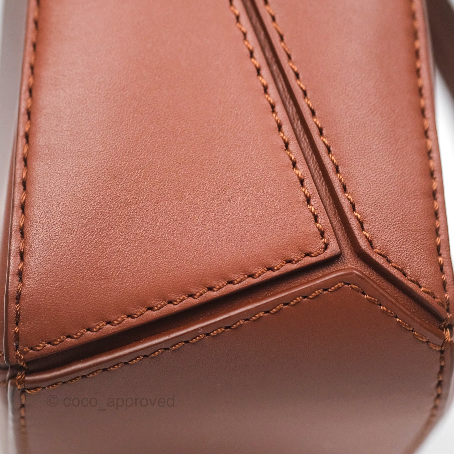 Loewe x Howls Moving Mini Puzzle Bag Tan Calfskin Gold Hardware