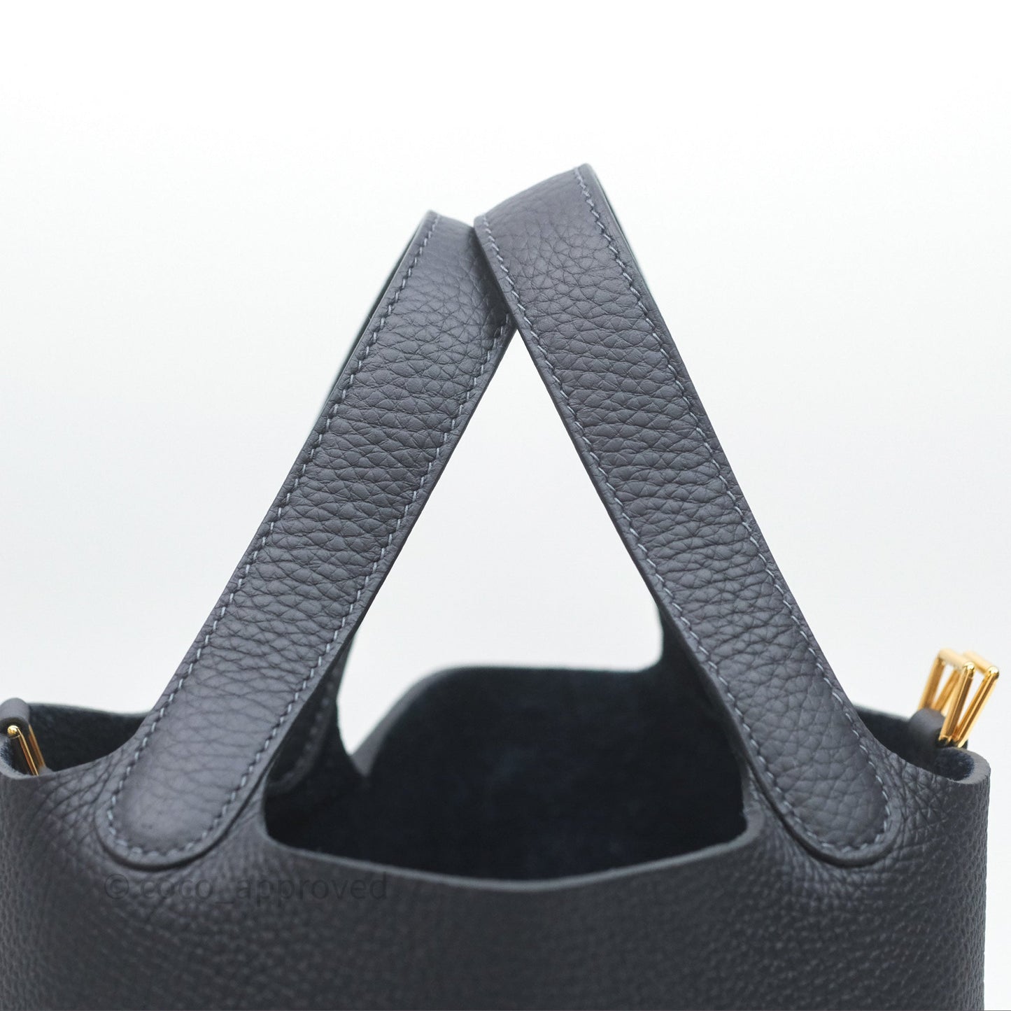 Hermès Picotin 18 Caban 3Y Clemence Gold Hardware