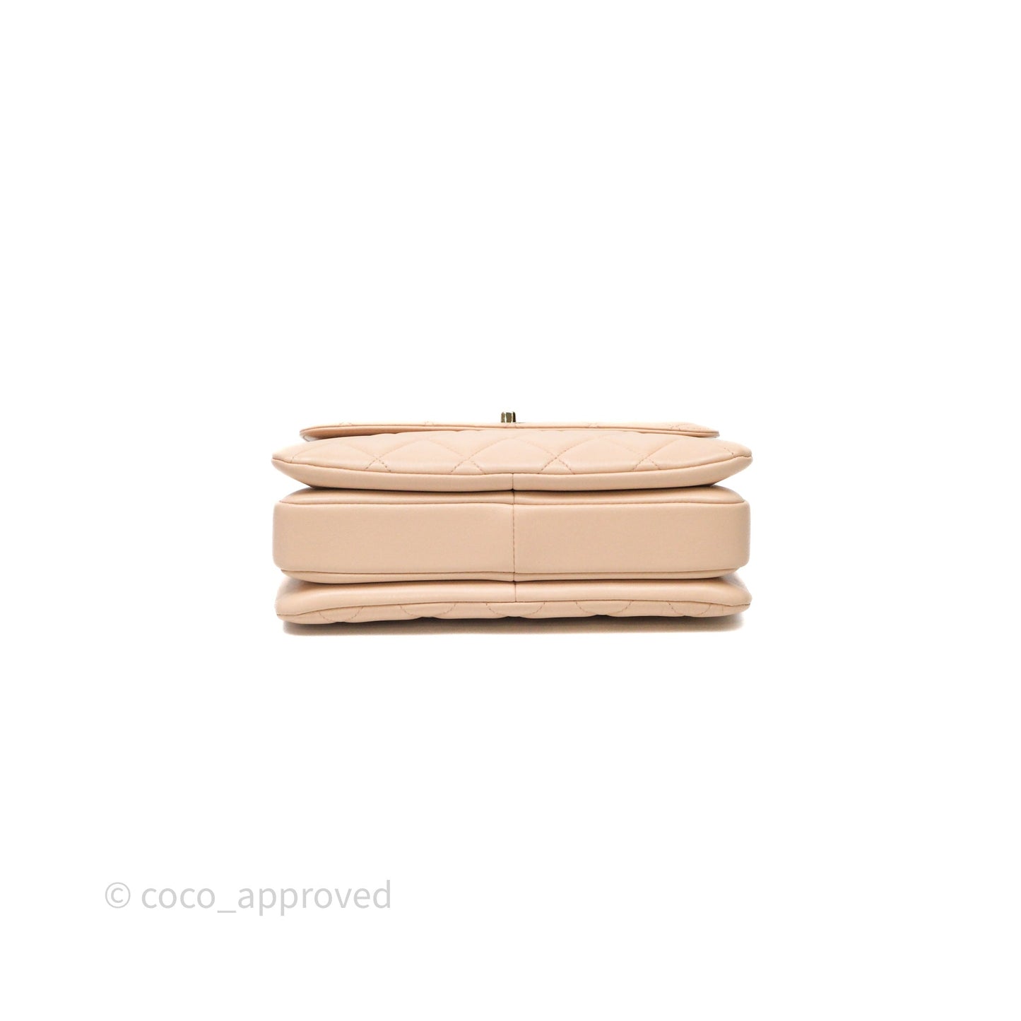 Chanel Small Trendy CC Beige Lambskin Gold Hardware