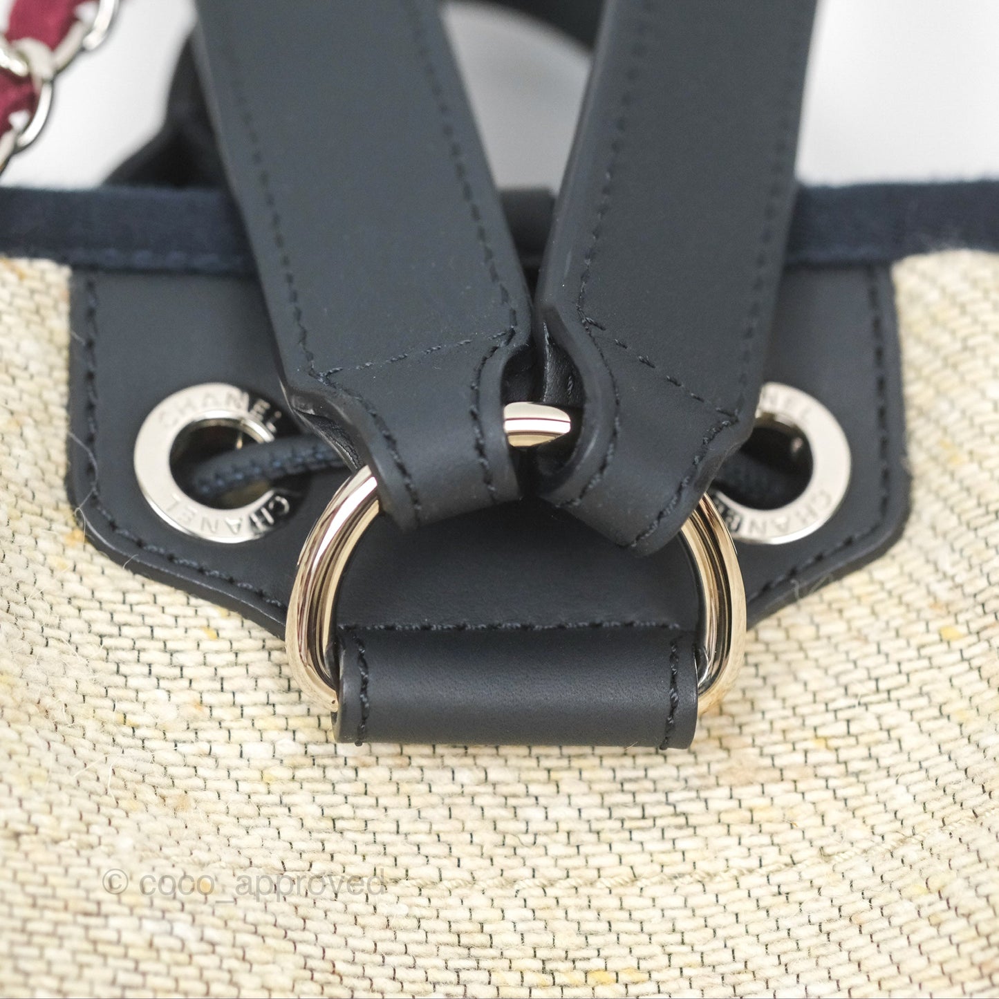 Chanel Canvas Deauville Backpack Beige