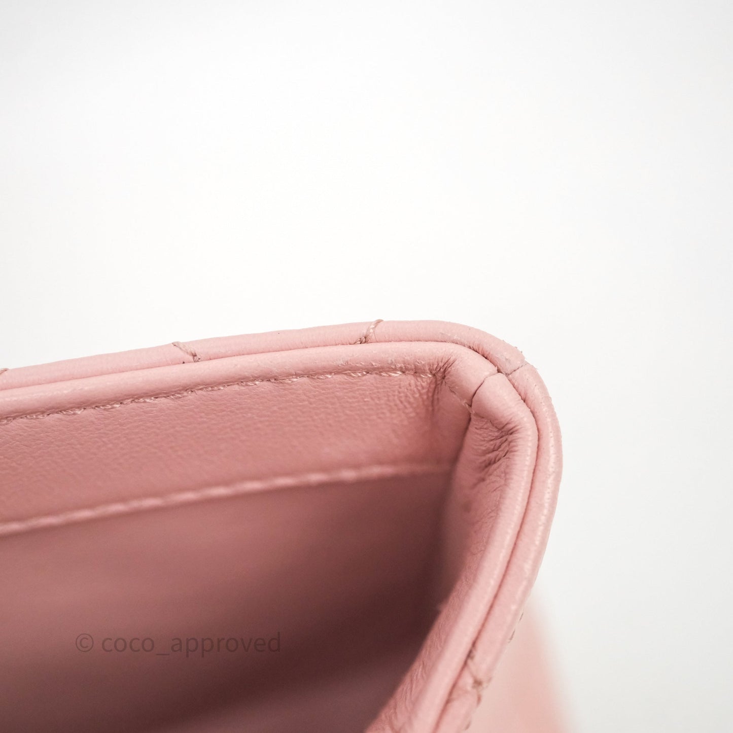 Chanel Quilted Mini Square Flap with Camellia Adjustable Chain Pink Clair Lambskin