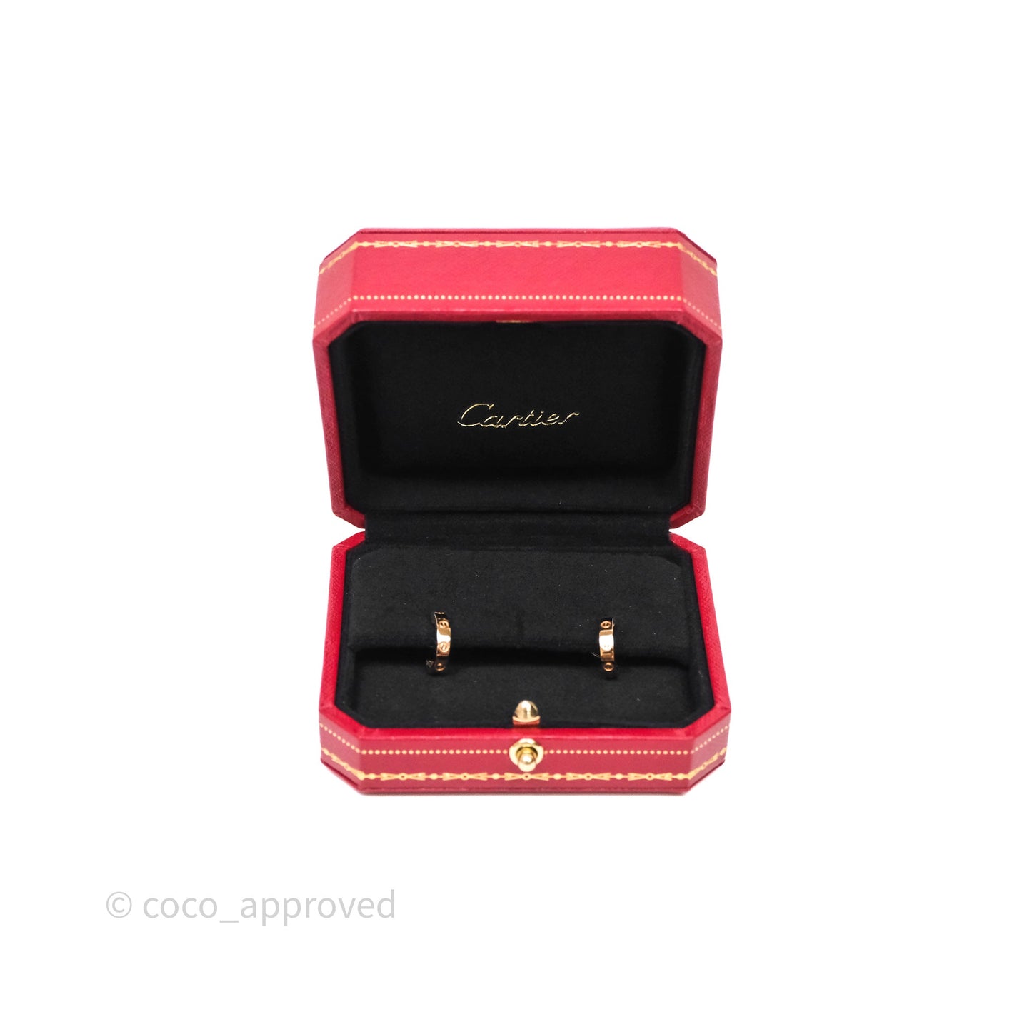 Cartier Love Hoop Earrings Smal Model Rose Gold