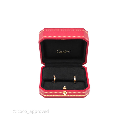 Cartier Love Hoop Earrings Smal Model Rose Gold