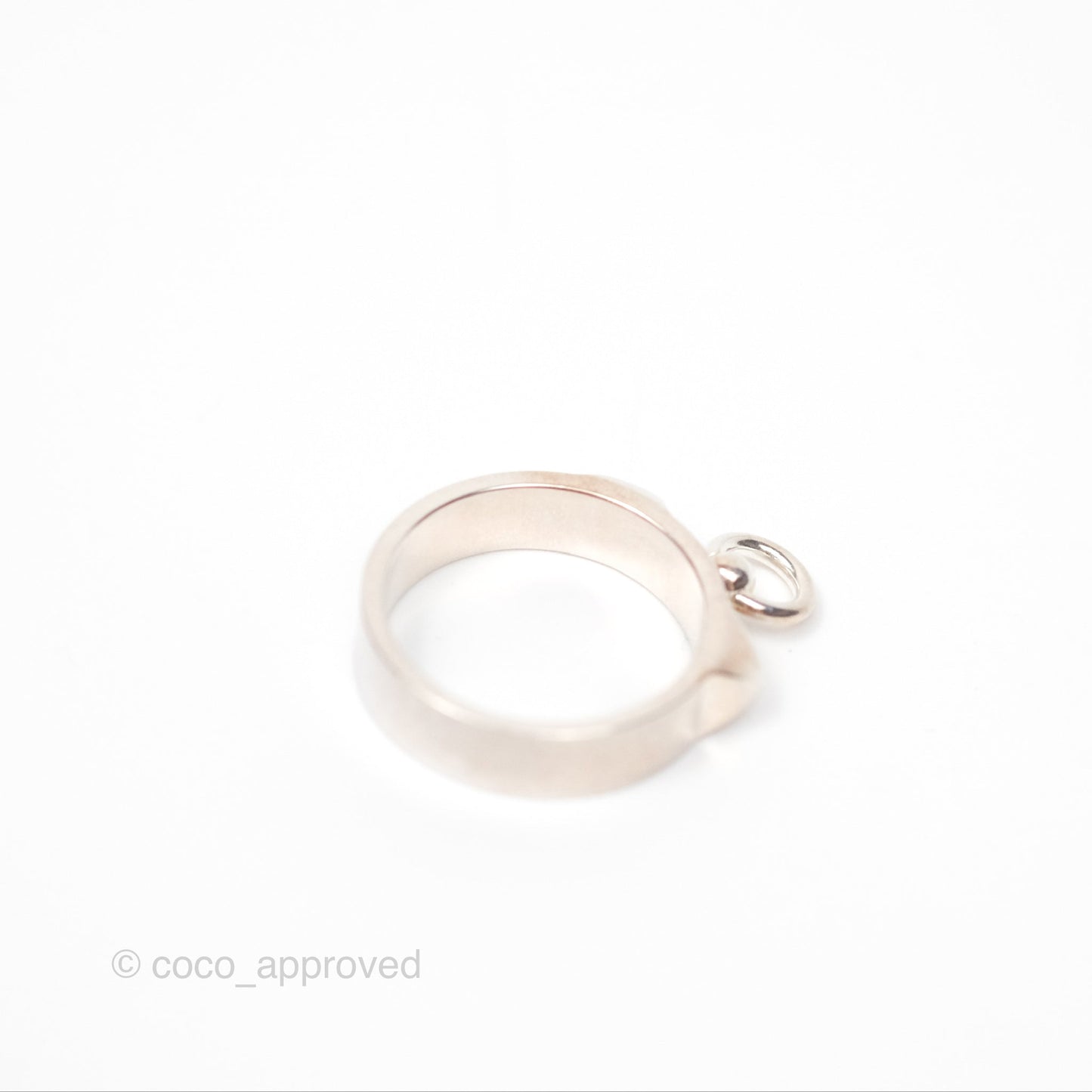 Hermes Collier de Chien Ring PM Sterling Silver Size 52