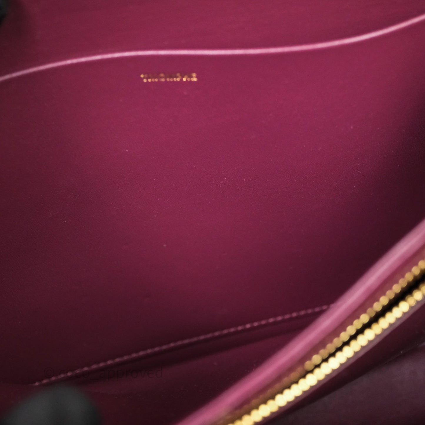 Celine Medium Triomphe Acai Burgundy Shiny Calfskin Gold Hardware