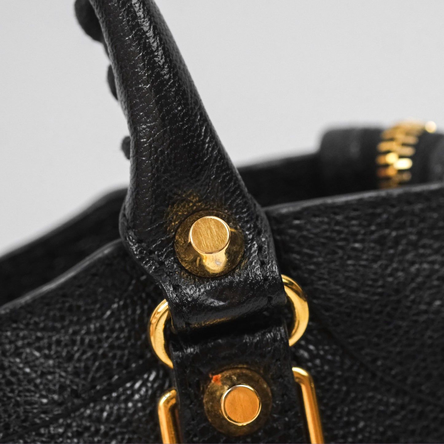 Balenciaga Classic Mini City Bag Black Grained Calfskin Gold Hardware