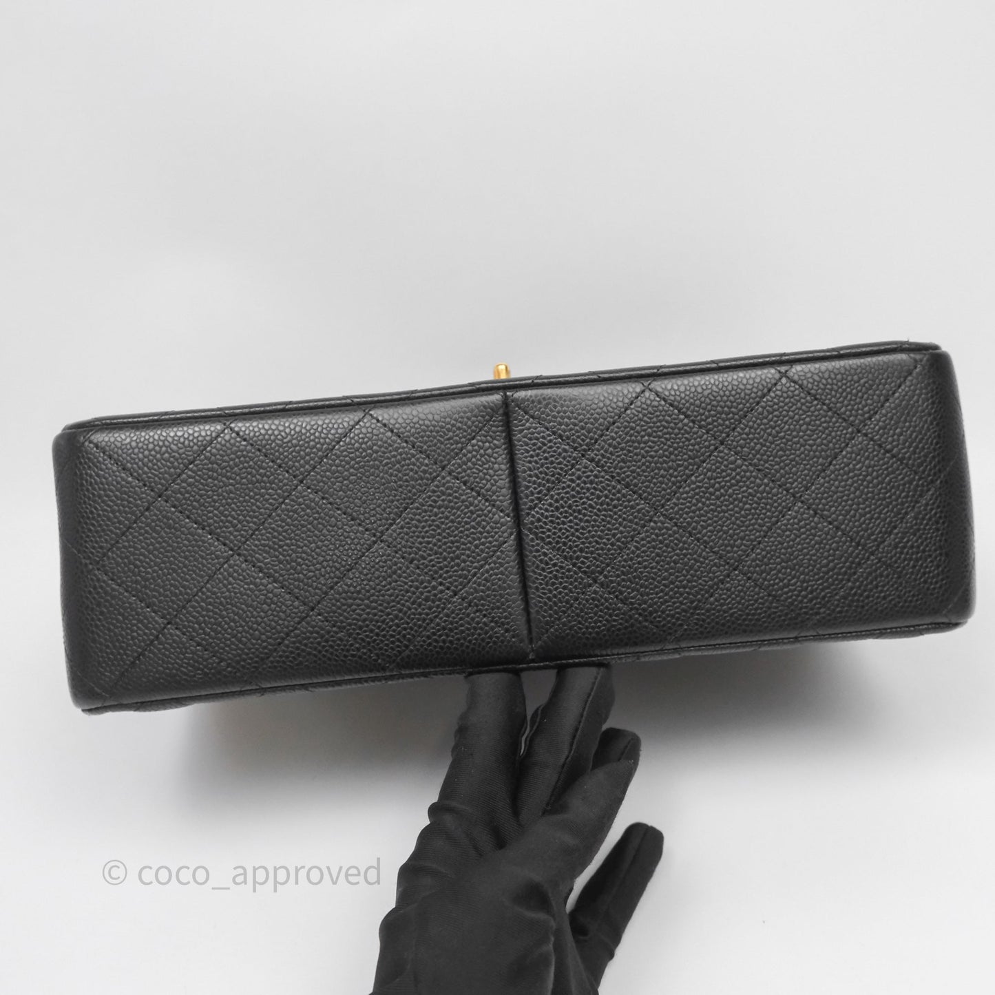 Chanel Jumbo Double Flap Black Caviar Gold Hardware⁣⁣
