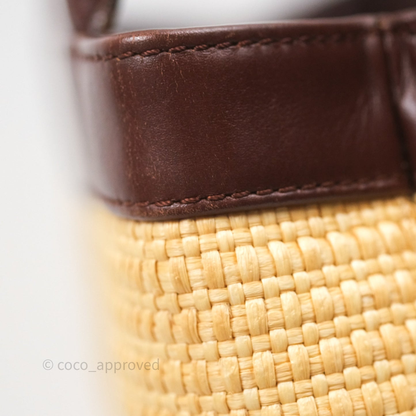 Chanel Vintage Rattan Tote Bag