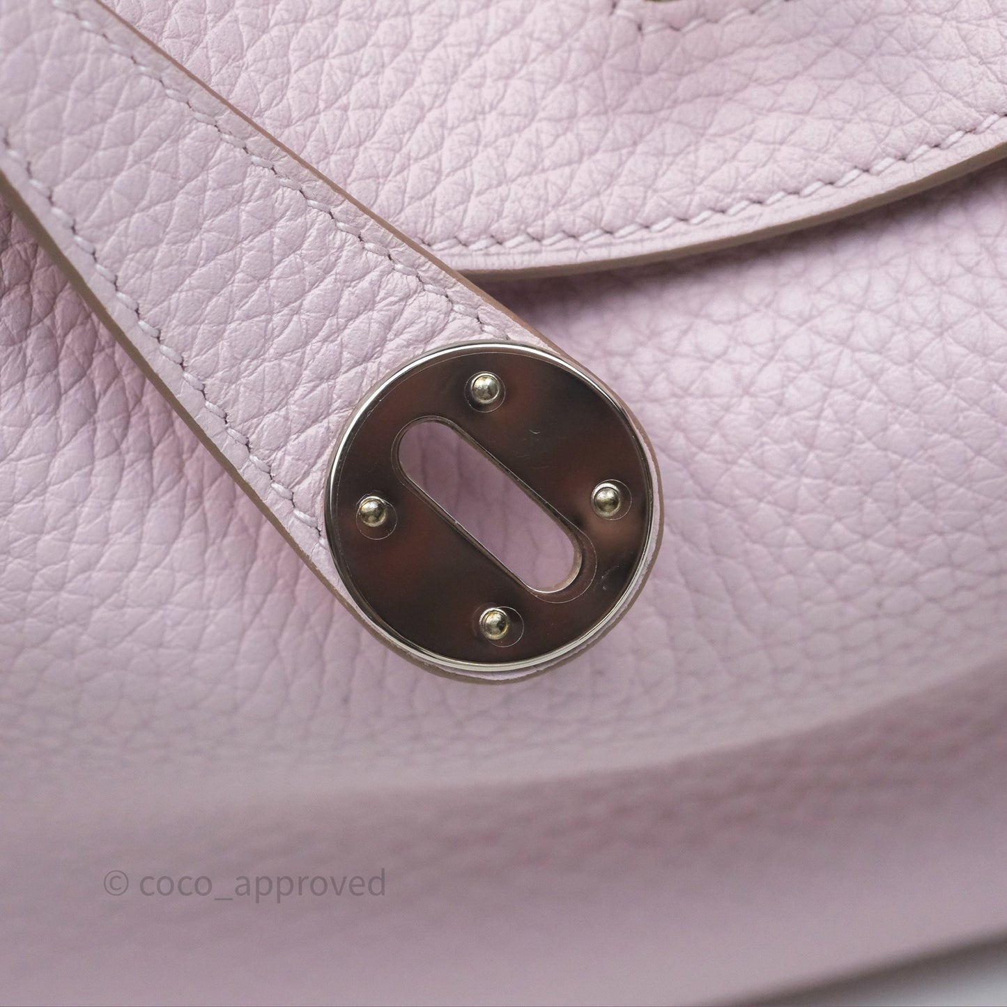 Hermès Lindy 26 Mauve Pale 09/Nata I2 Clemence Palladium Hardware