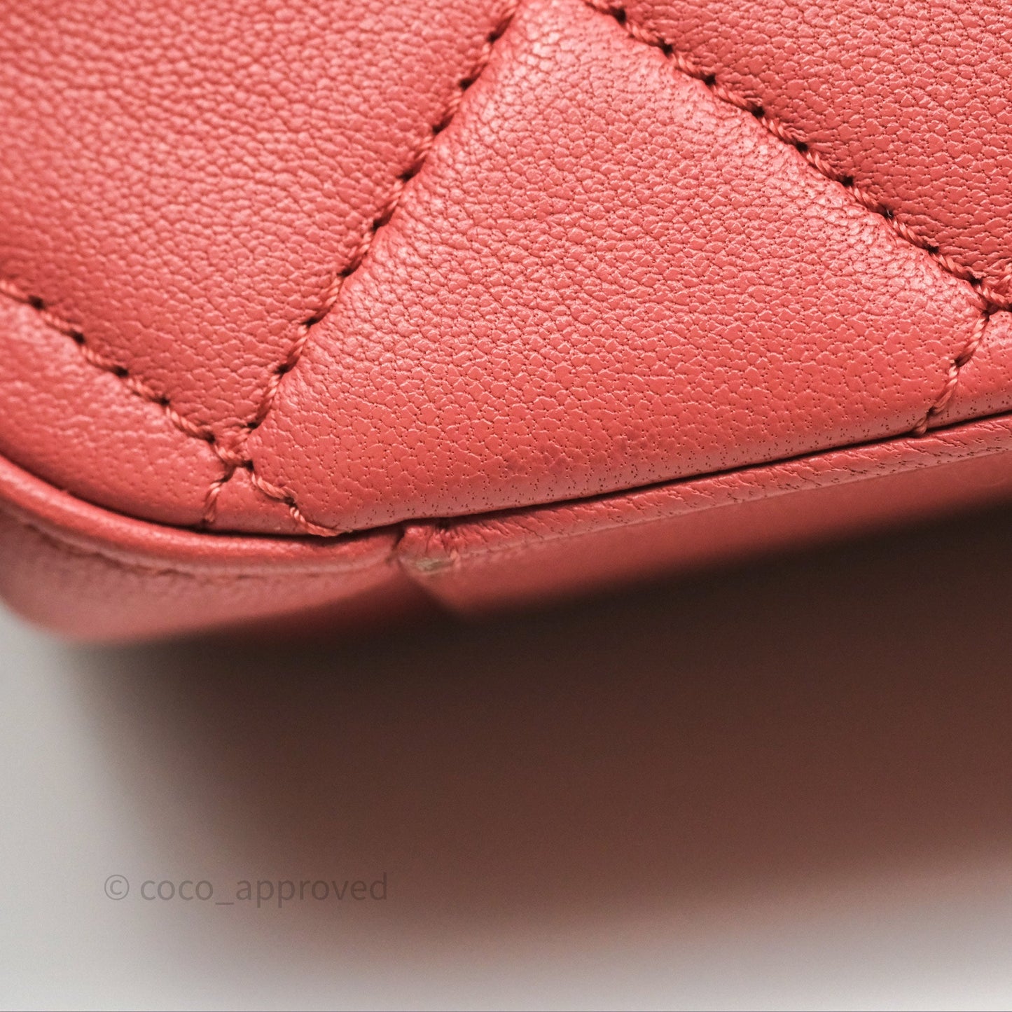 Chanel Quilted Small Chain Infinity Handle Bag Pink Lambskin Aged Gold Hardware