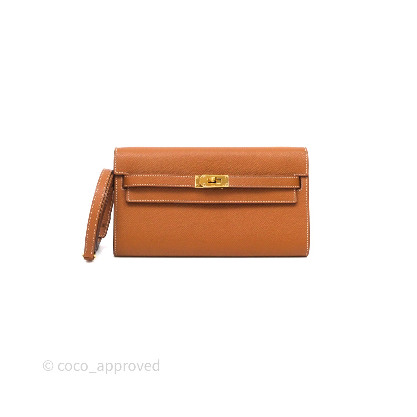 Hermès Kelly To Go Wallet Gold 37 Epsom Gold Hardware