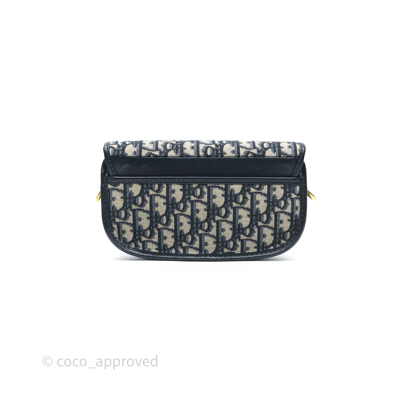 Christian Dior Bobby East-West Bag Blue Oblique Jacquard Canvas