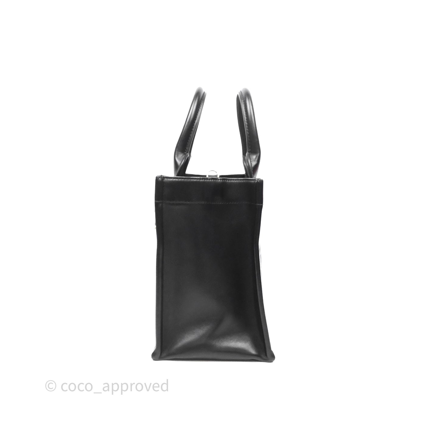Christian Dior Small Dior Book Tote Black Macrocannage Calfskin Gold Hardware