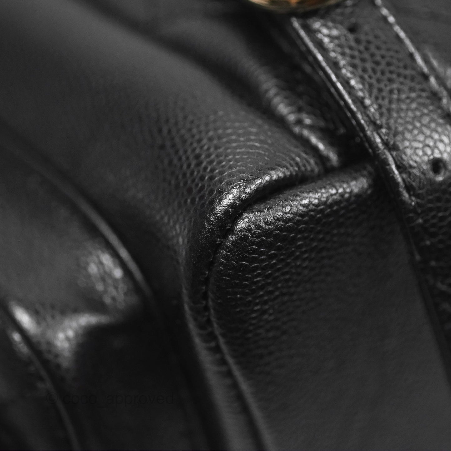Chanel Small Duma Backpack Caviar Black Gold Hardware 23K
