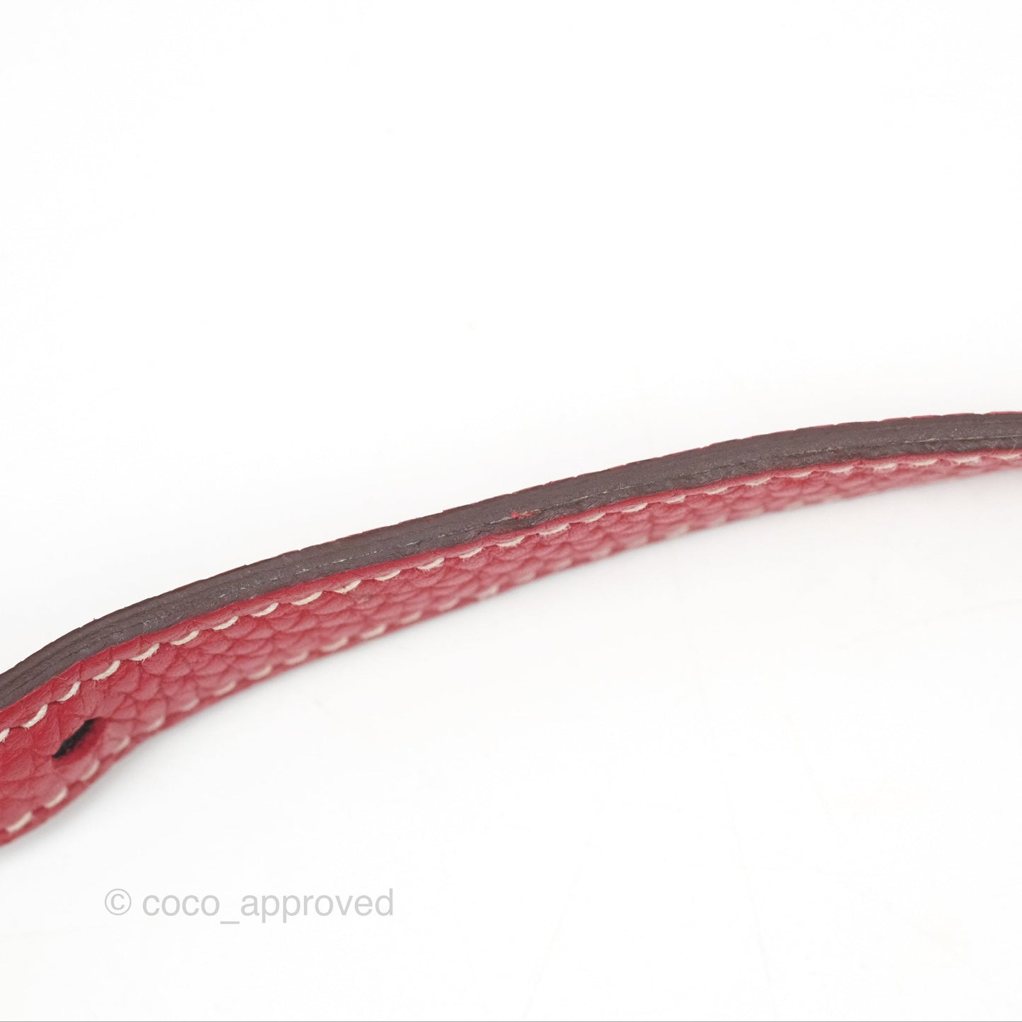 Hermès Halzan 31 Rouge Casque Clemence Palladium Hardware