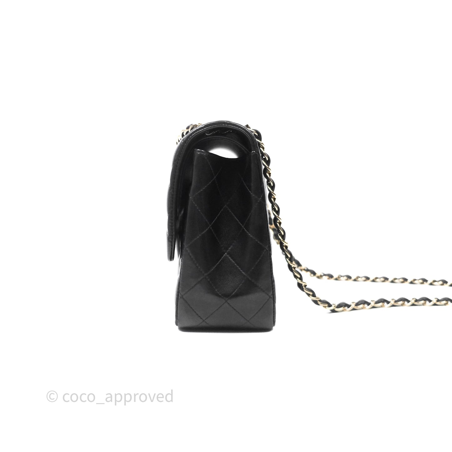 Chanel Classic Jumbo Double Flap Black Lambskin Bag Gold Hardware