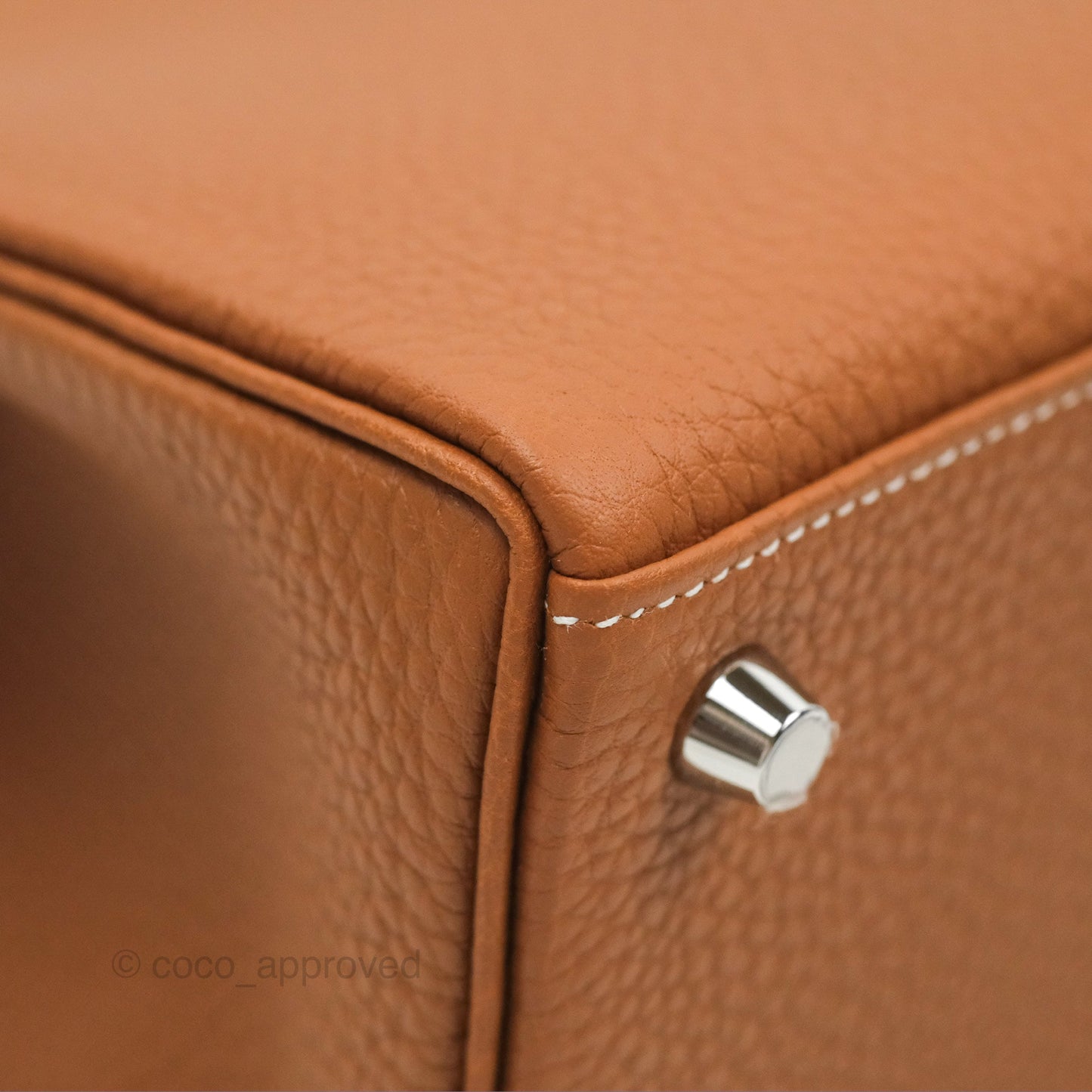Hermès Retourne Kelly 25 Gold Togo Palladium Hardware