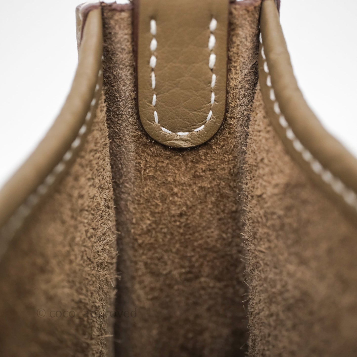 Hermès Mini Evelyne 16 Etoupe 18 Clemence Palladium Hardware