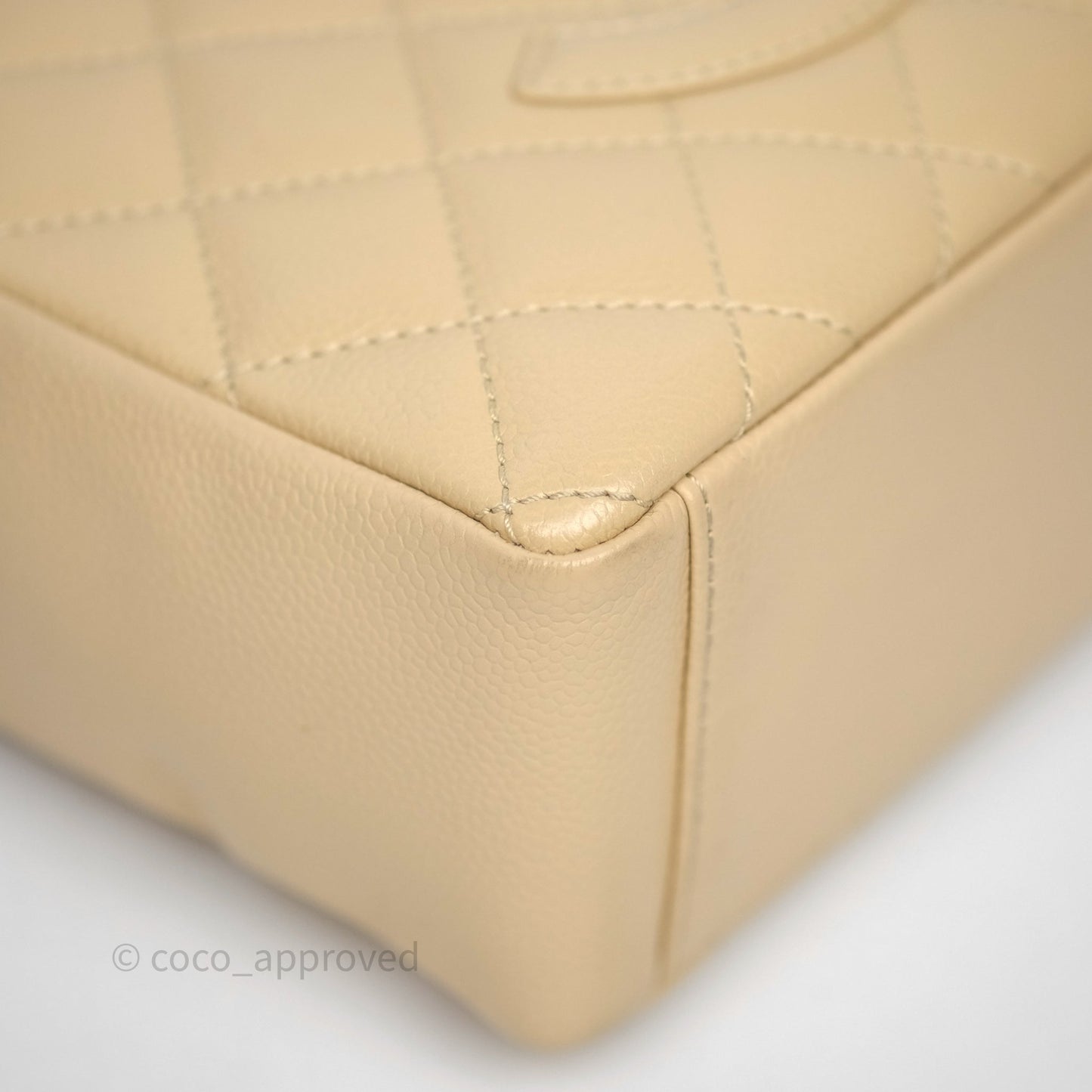 Chanel PST Tote Beige Caviar Gold Hardware