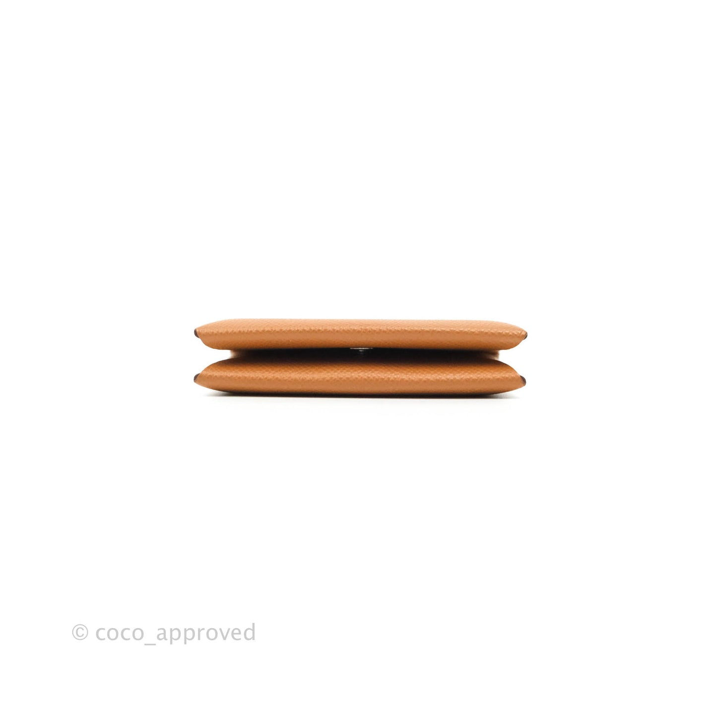 Hermès Calvi Cad Holder Epsom Gold