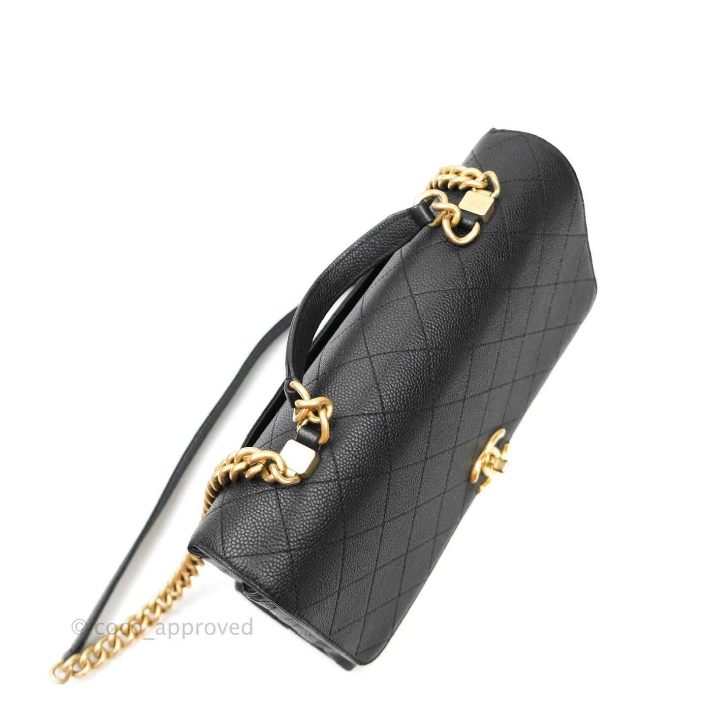 Chanel Chic Affinity Medium Grained Calfskin Black Aged Gold Hardware