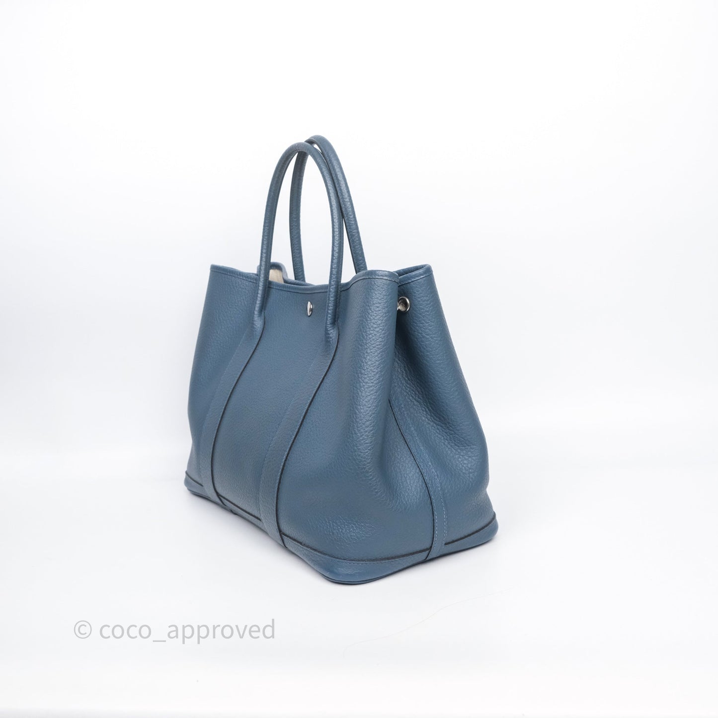 Hermès Garden Party 36 Bleu Palladium Hardware