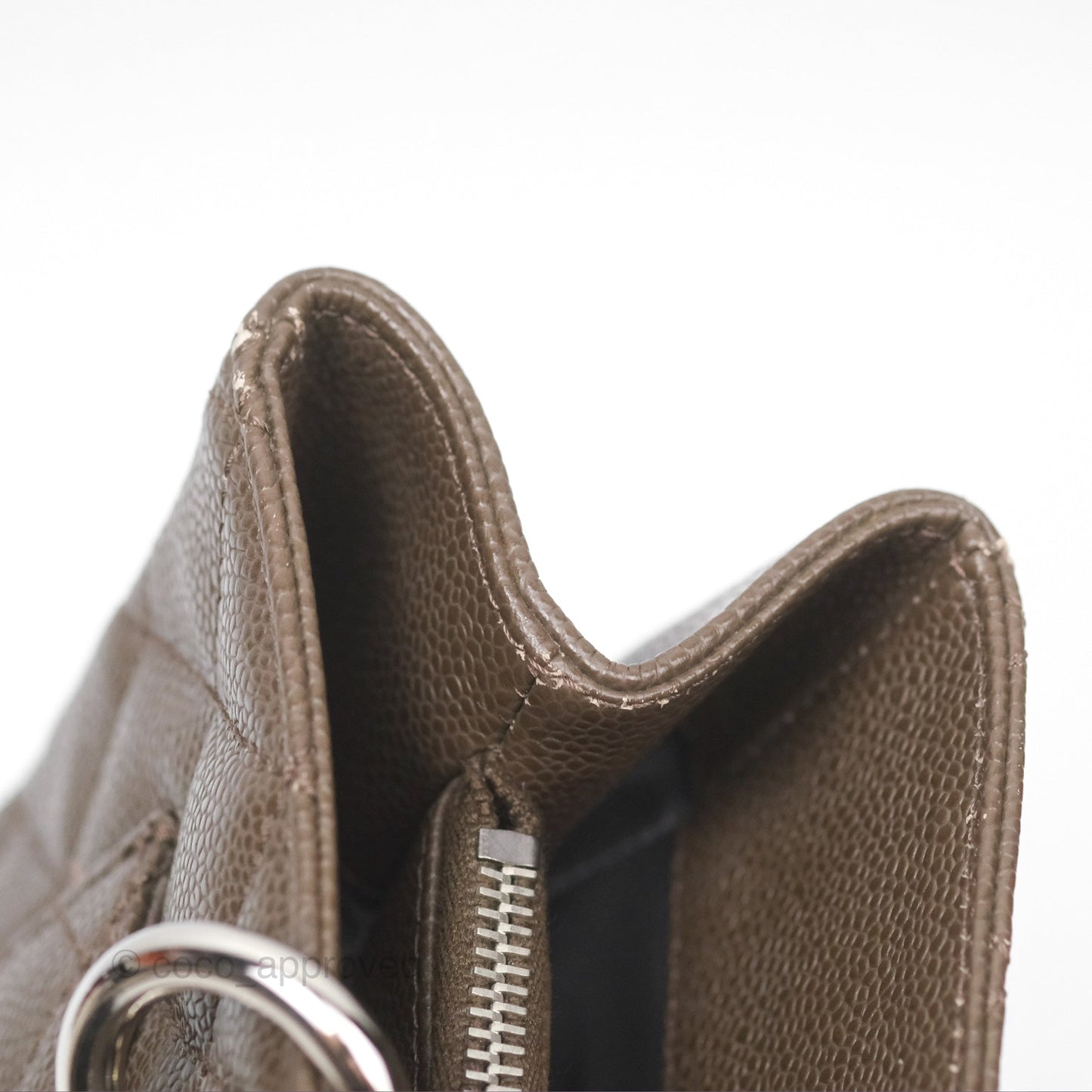 Chanel GST Chocolate Brown Caviar Silver Hardware