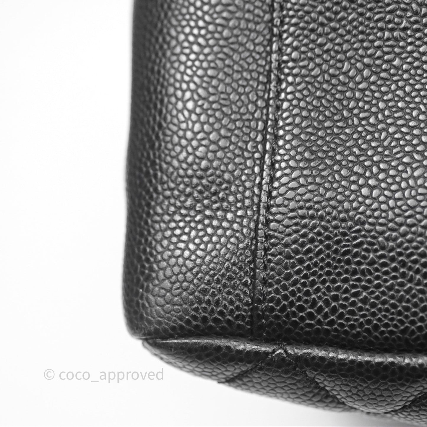 Chanel GST Black Caviar Silver Hardware