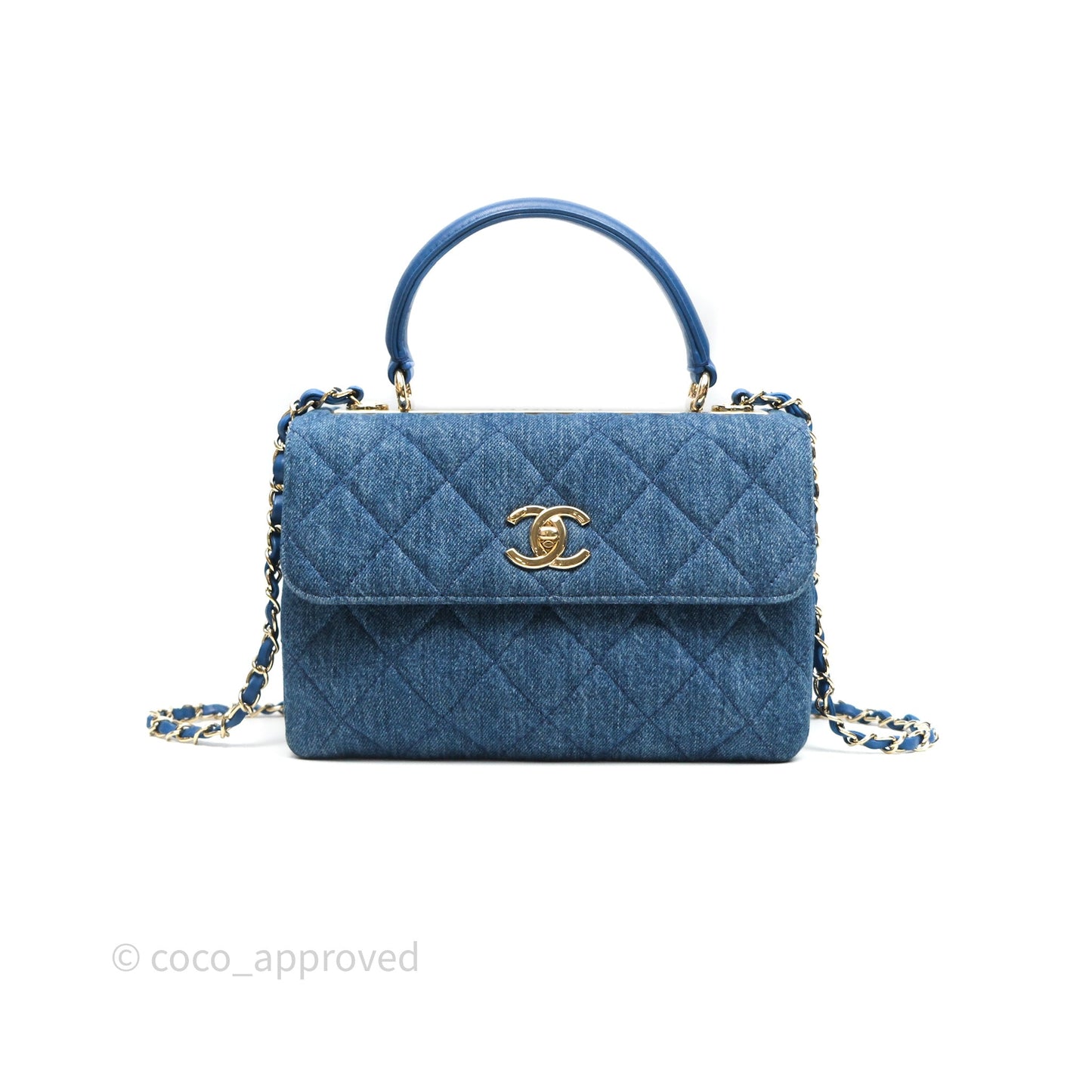 Chanel Small Trendy CC Denim Gold Hardware