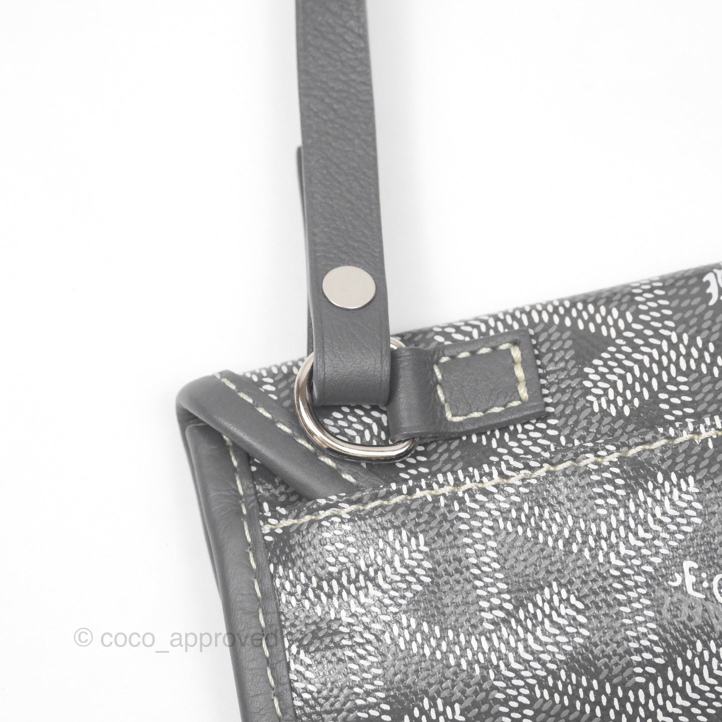 Goyard Anjou Mini Bag Goyardine Canvas Grey