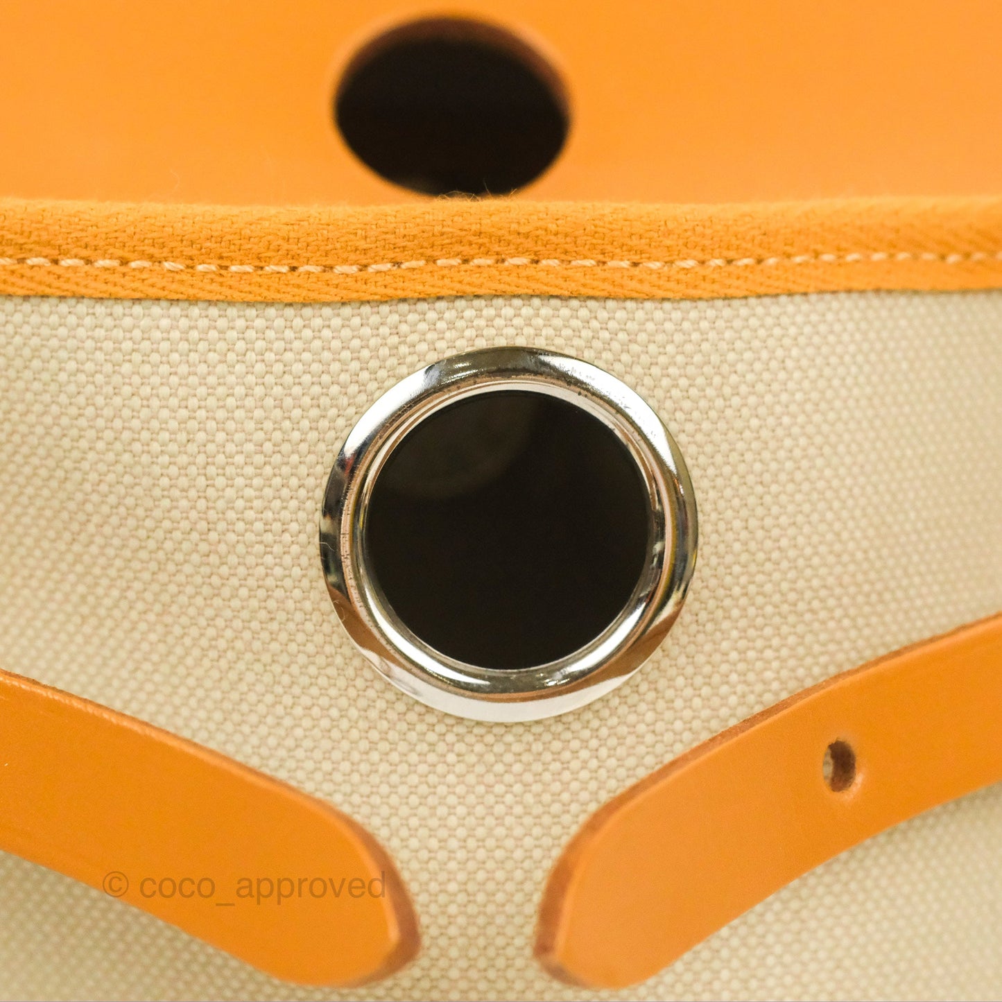 Hermès Herbag Zip 31 Retourne Natural Canvas Palladium Hardware