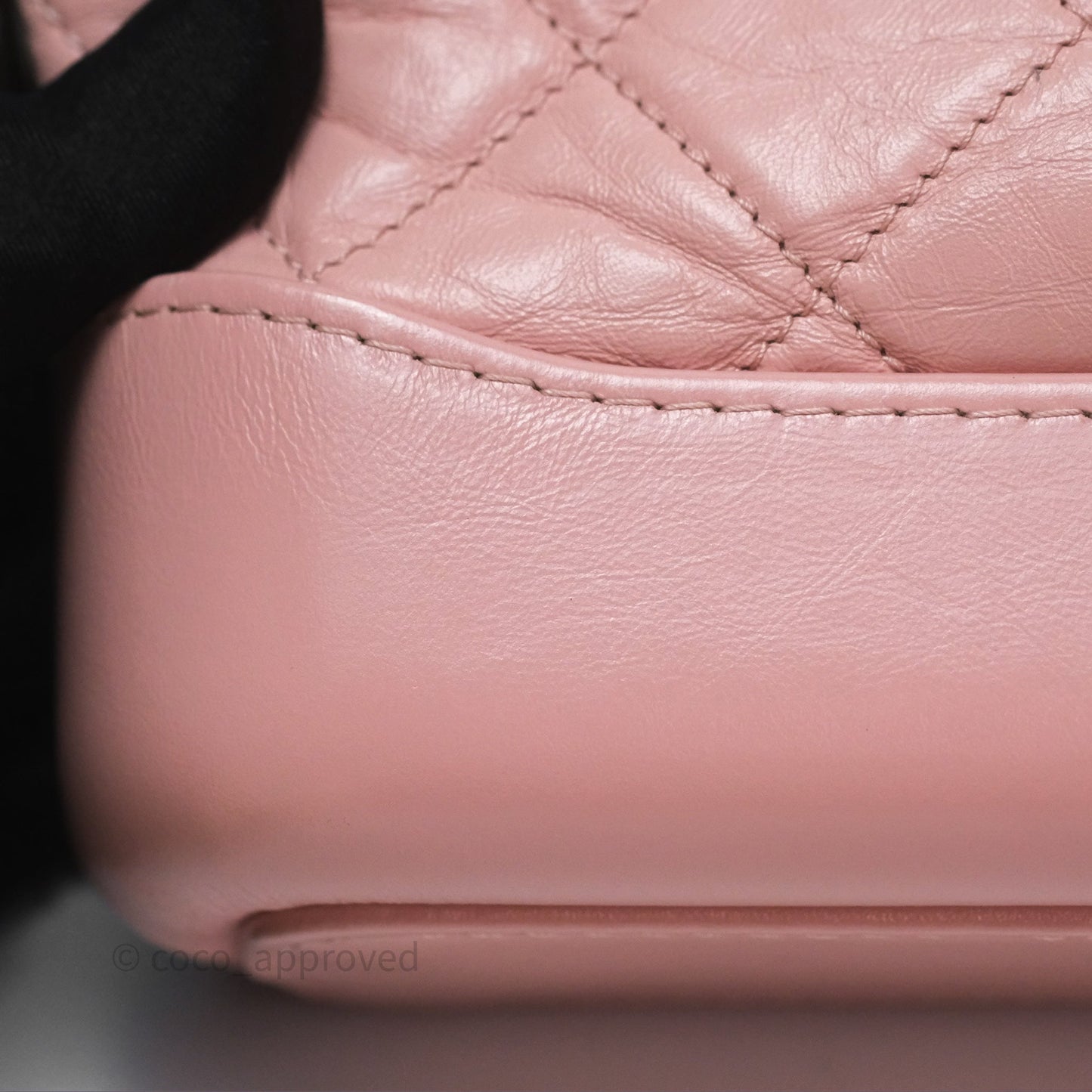 Chanel Small Gabrielle Hobo Quilted Pink Aged Calfskin