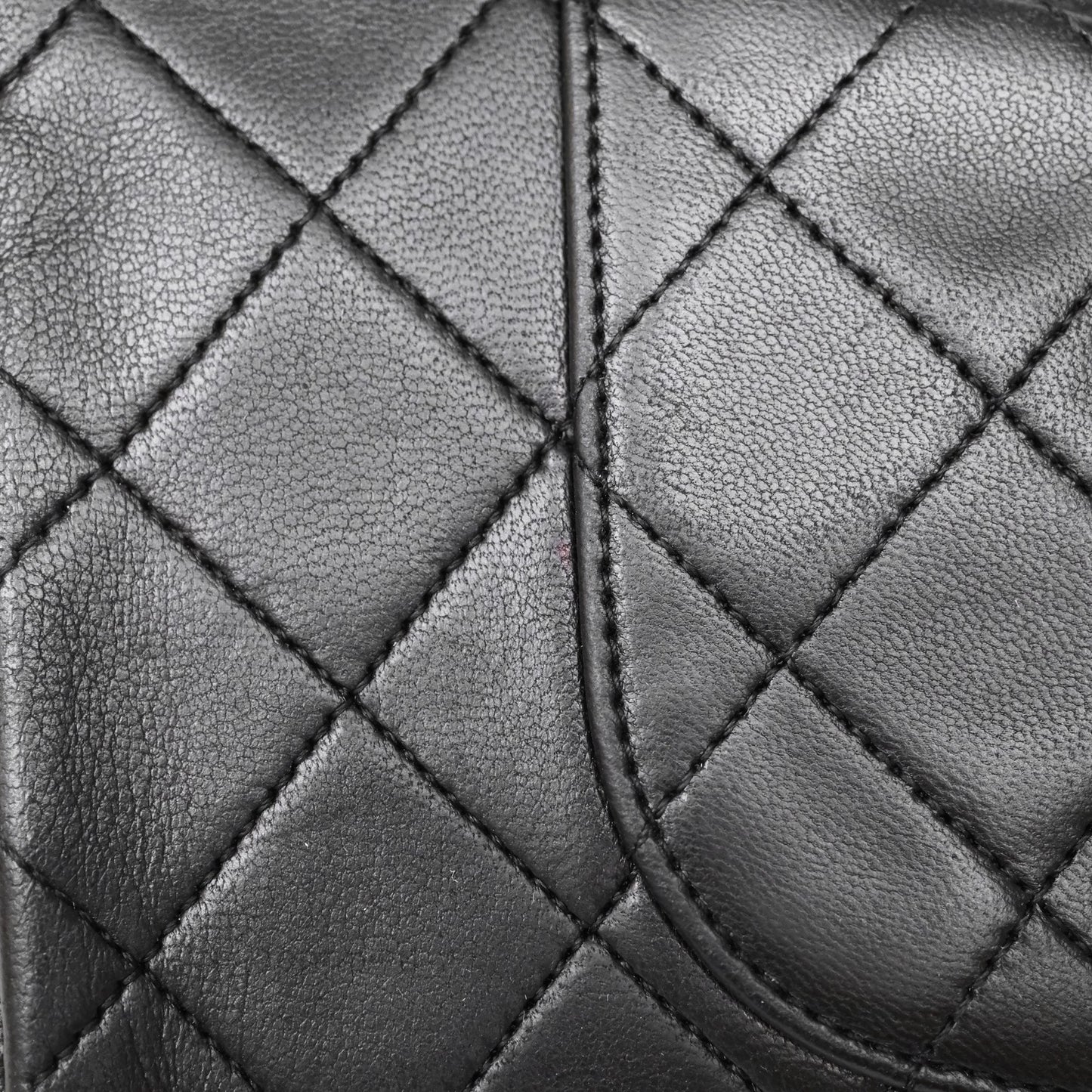 Chanel Vintage Medium Classic Flap Black Lambskin 24K Gold Hardware