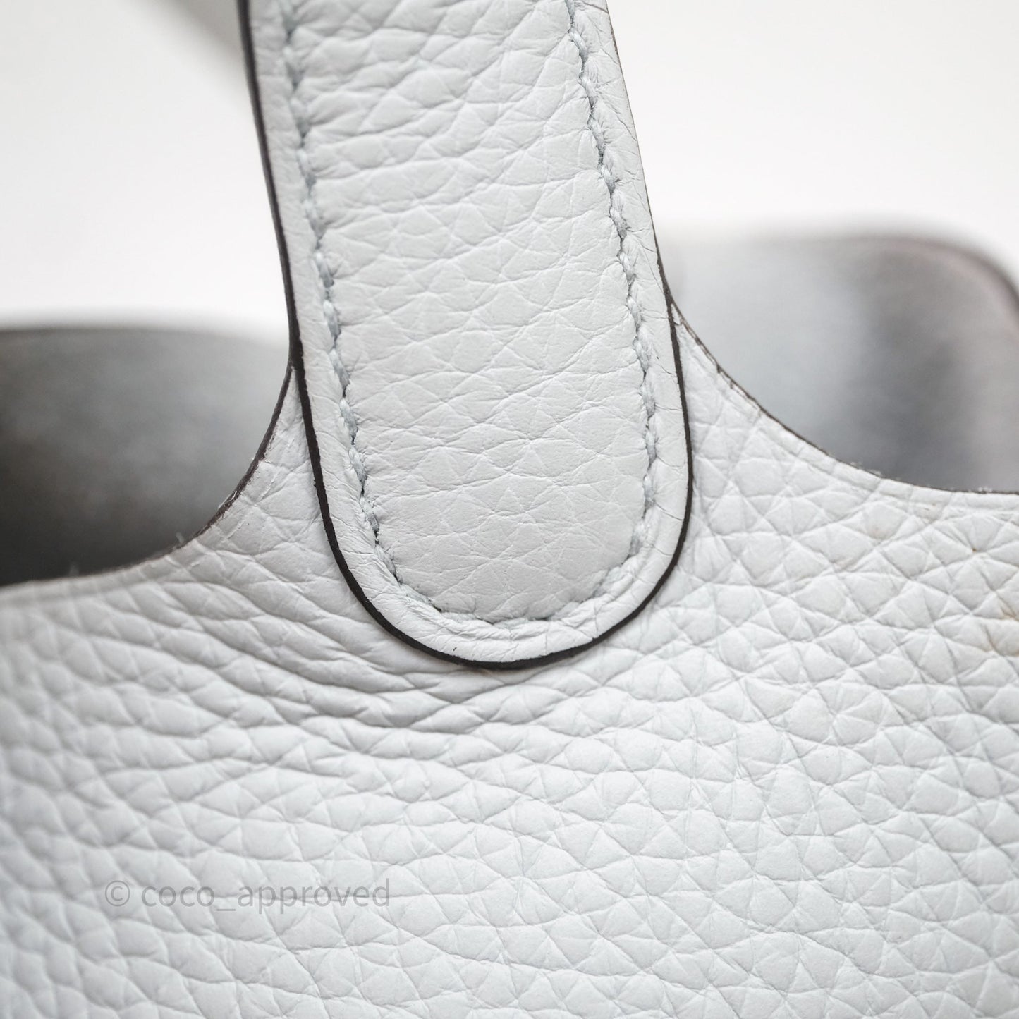 Hermès Picotin 18 Bleu Pâle 08 Clemence Gold Hardware