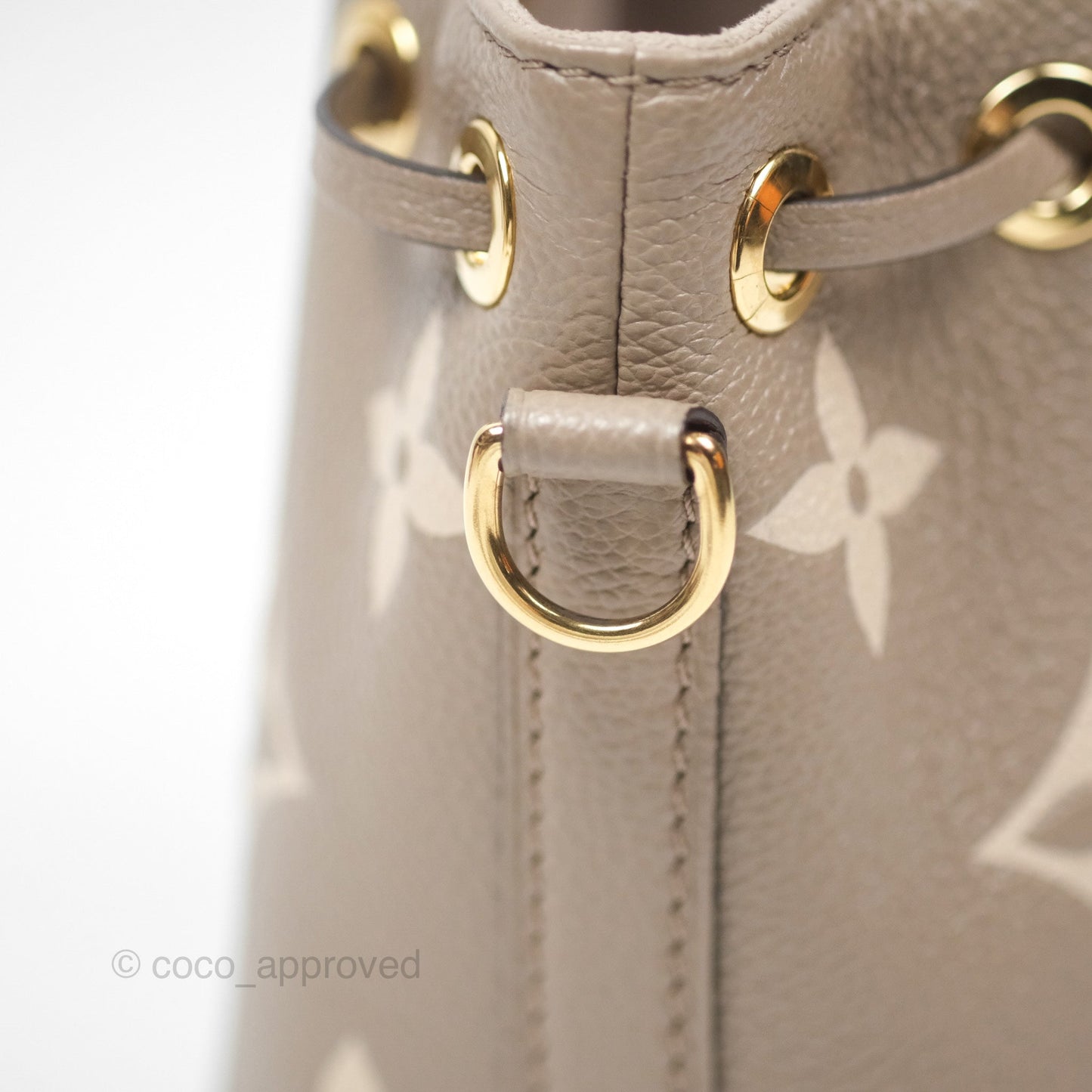 Louis Vuitton Nano Noe Monogram Dove/Cream Canvas