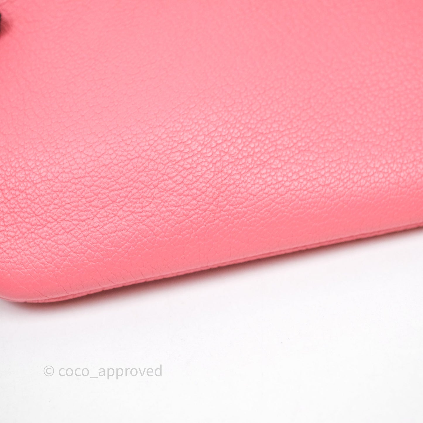 Chanel Camellia Mini O Case Pink Calfskin Gold Hardware