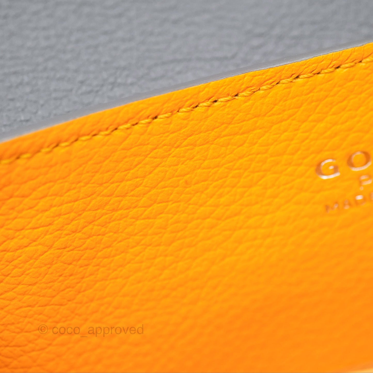 Goyard Saïgon Mini Bag Chevroches Calfskin Grey Silver Hardware