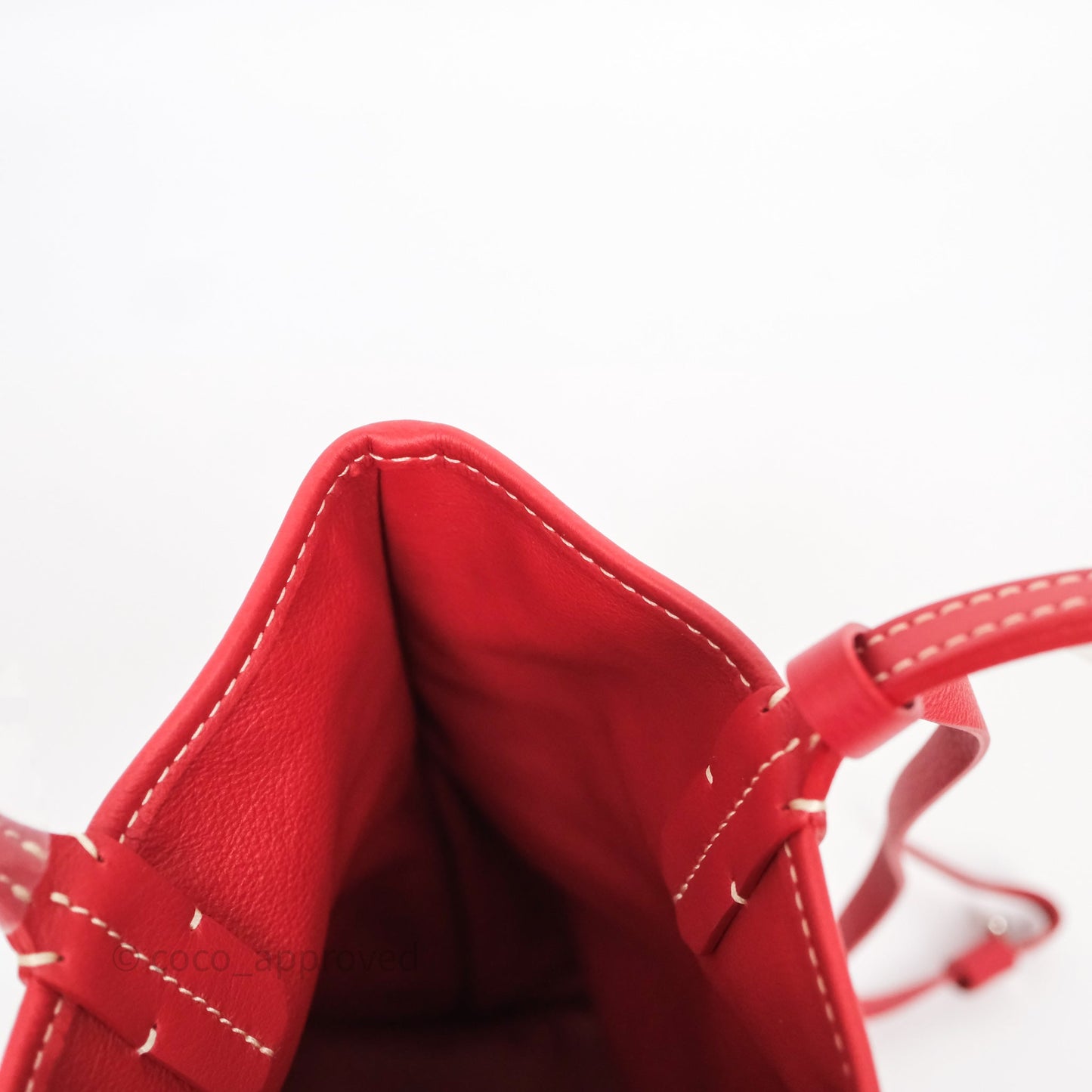 Goyard Anjou Mini Tote Bag Red Goyardine Canvas