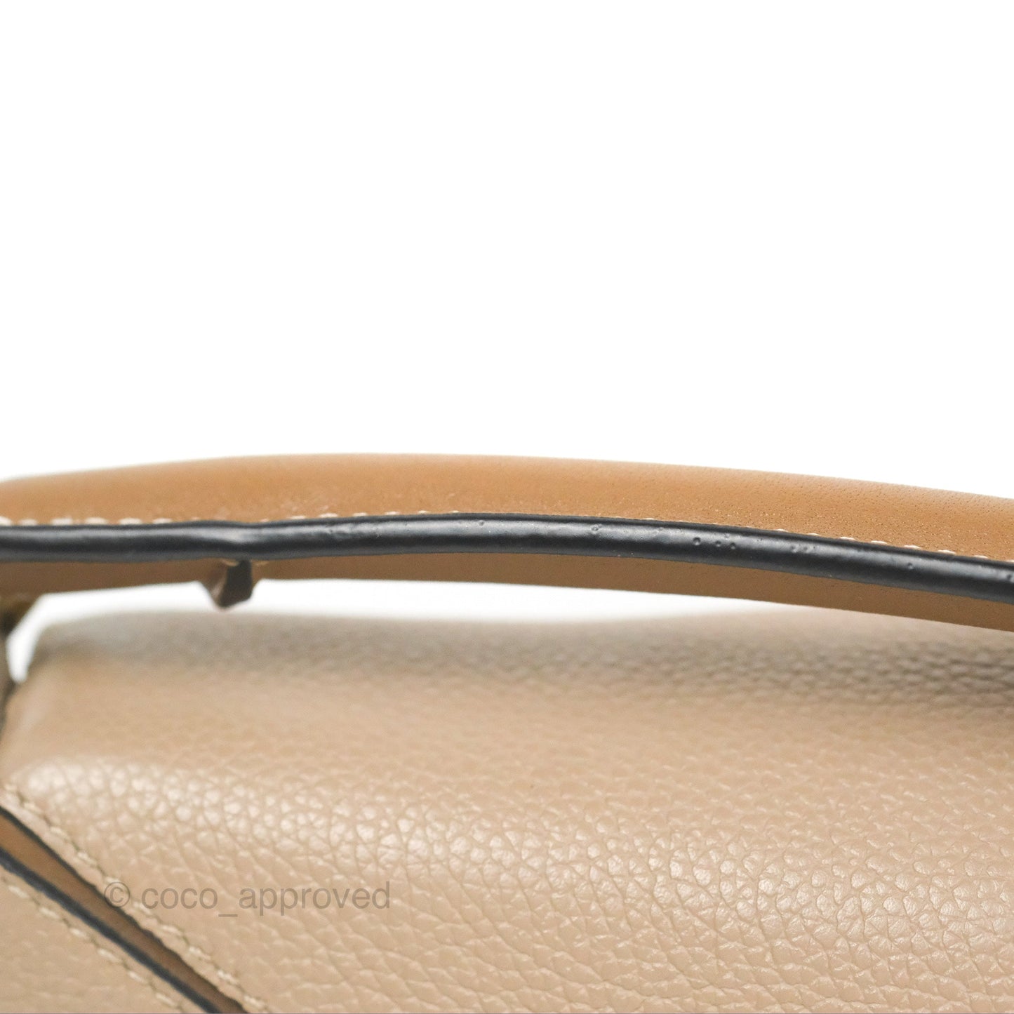 Loewe Mini Puzzle Bag Taupe Calfskin