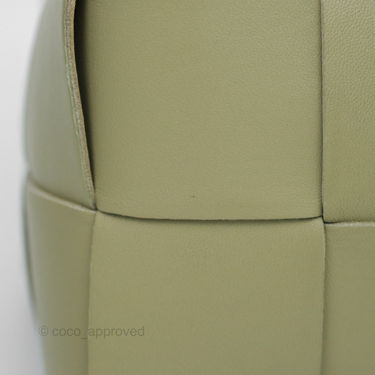 Bottega Veneta Brick Cassette Bag Olive Green Intrecciato Lambskin