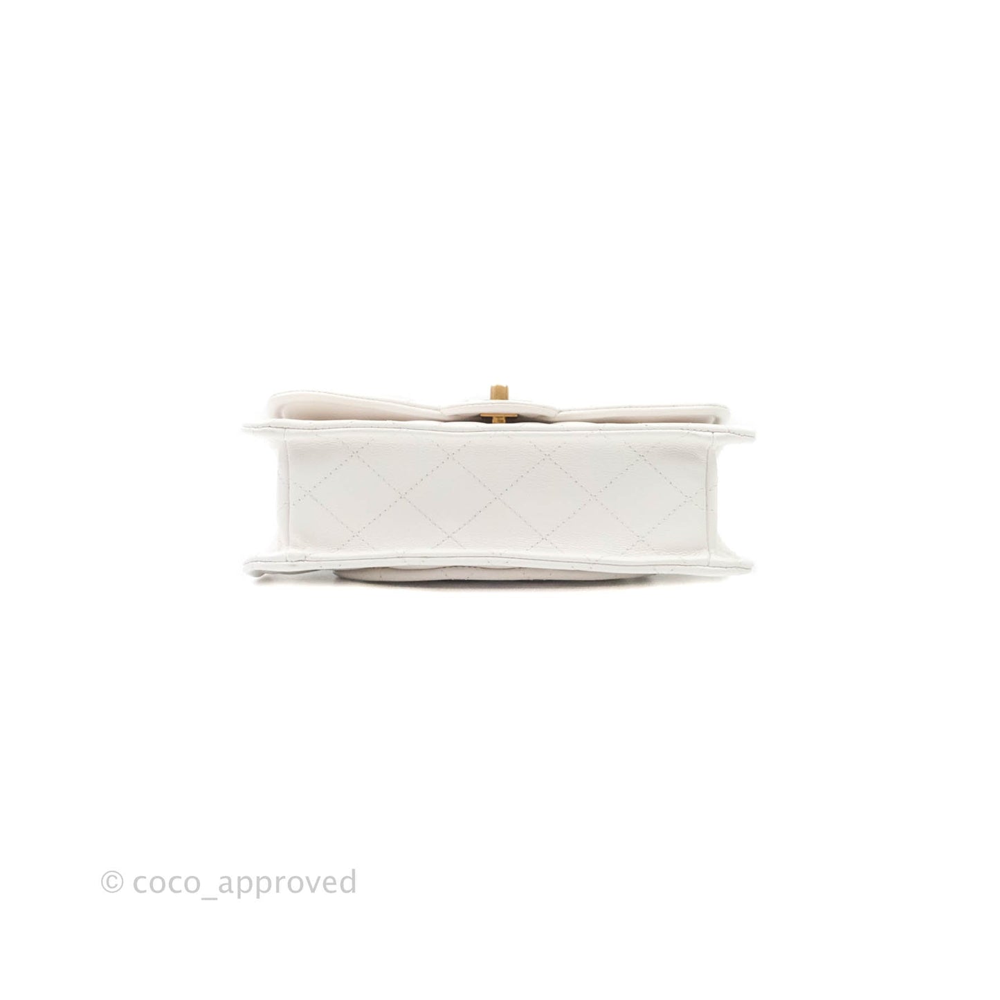 Chanel Small With Chain (O-purse-vanity With Chain) White