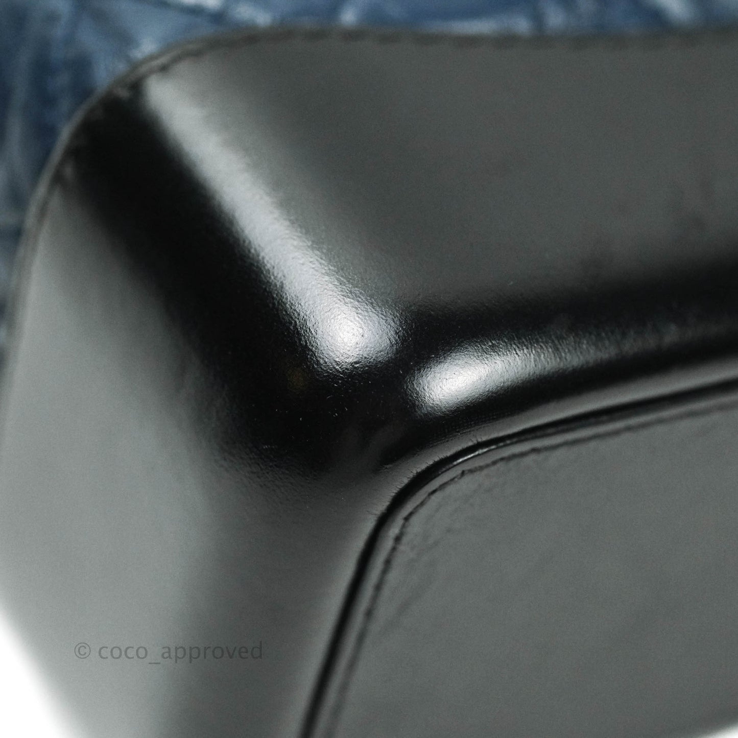 Chanel Gabrielle Backpack Black Aged Calfskin Small Navy Black