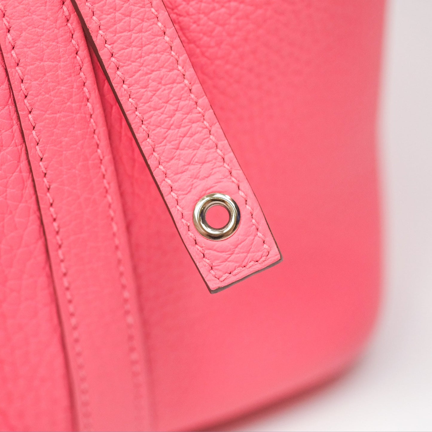 Hermès Picotin Lock 18 Eclat Rose Azalee Clemence/ Terre Battue Swift Palladium Hardware